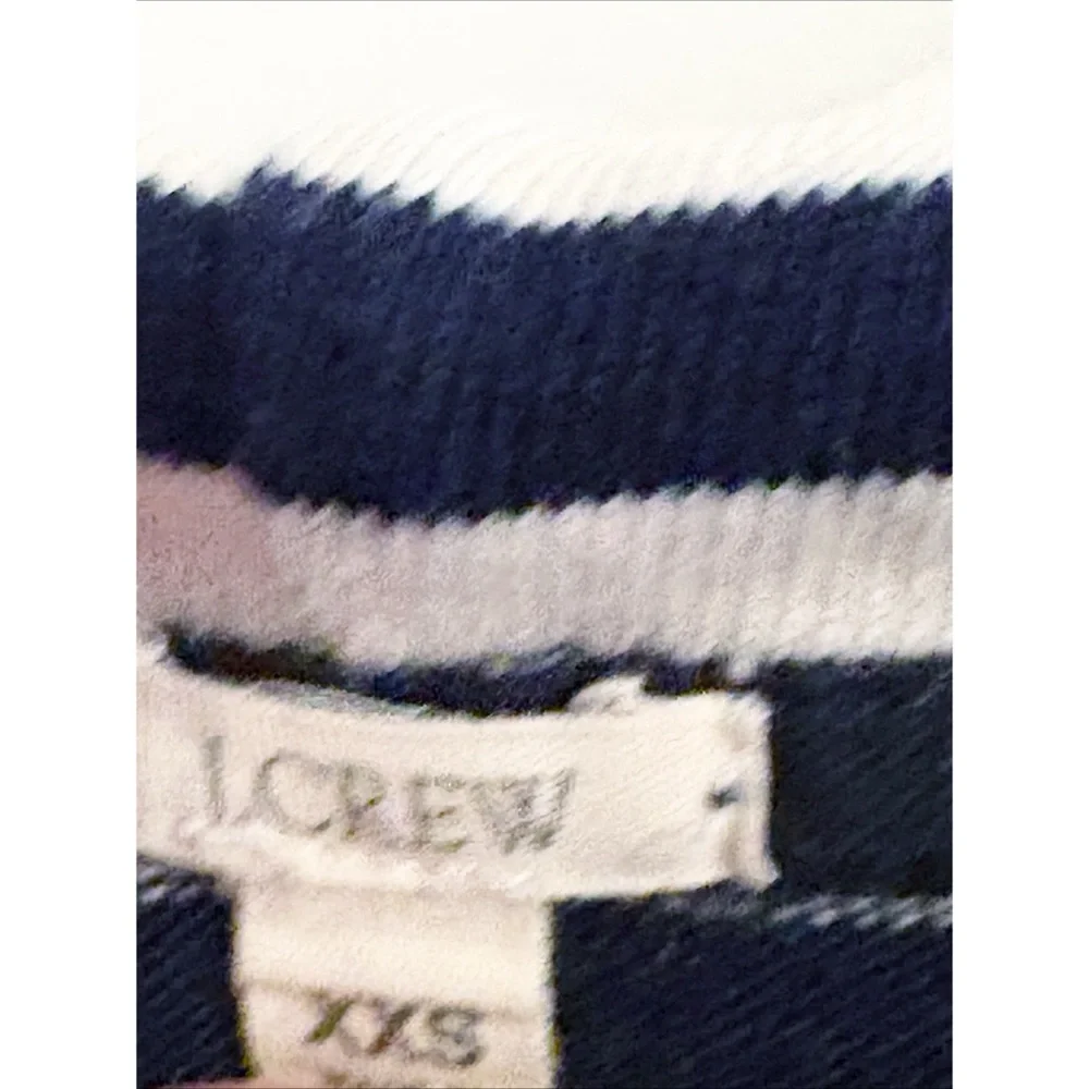 J.Crew Navy & White Striped Pullover‎ Hoodie Sweater